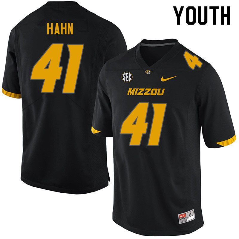 Youth #41 Zach Hahn Missouri Tigers College Football Jerseys Sale-Black